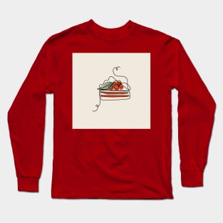 Line art style cake Long Sleeve T-Shirt